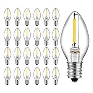 Bombilla LED alternativa C7 luz nocturna E12 lámpara_1