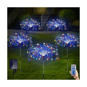 Luces solares de jardín luces de fuegos artificiales al_1