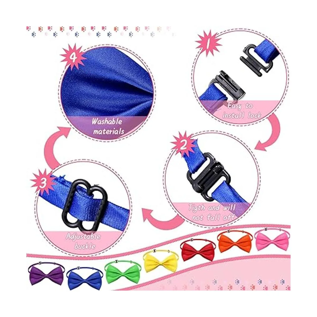 100 corbatas para perros con cuello ajustable de 19_7
