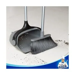 MR.SIGA Broom and Dustpan Set with Long Handle Upright_5