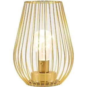 TRIROCKS Metal Battery Operated Lamp 8 Tall Cage Shape_1