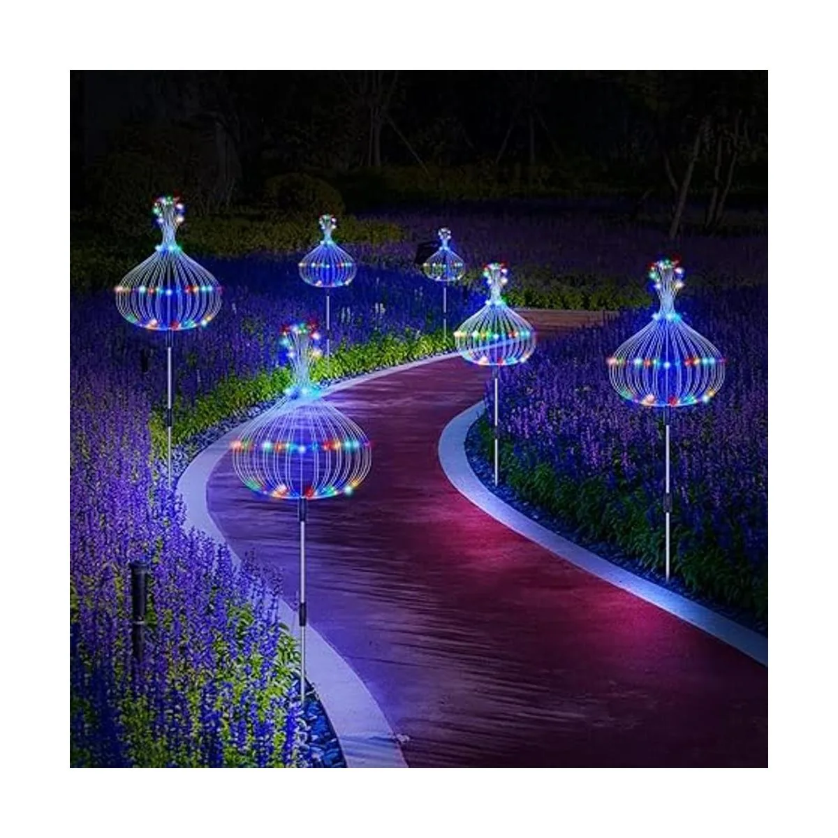 Luces solares de jardín luces de fuegos artificiales al_3