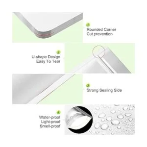 100 bolsas de Mylar con absorbentes de oxígeno de 400 cc_5