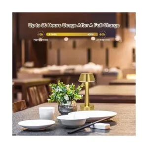 Egobasic Lámpara de mesa recargable inalámbrica portátil_4