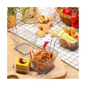 12 piezas de mini cesta cuadrada de acero para freír con_3