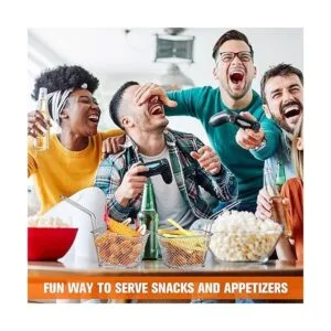 12 piezas de mini cesta cuadrada de acero para freír con_6