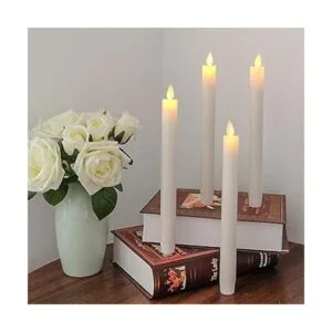 Eldnacele Velas con luz LED parpadeante para ventana_5