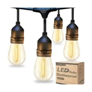 addlon Tira de luces LED para exteriores de 48 pies con_1