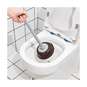 Cq acrylic Combo de émbolo y cepillo para inodoro para_5