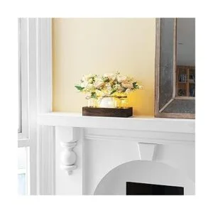 Mkono Decoración de mesa de centro de mesa con 3 tarros_4