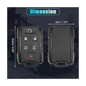 X AUTOHAUX 2 llaves de repuesto de control remoto de_6