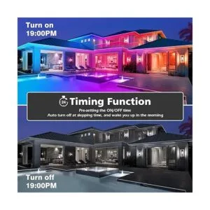 Tira de luces LED impermeables para exteriores de 60 pies_6