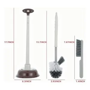 Cq acrylic Combo de émbolo y cepillo para inodoro para_2