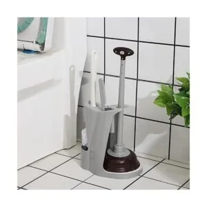 Cq acrylic Combo de émbolo y cepillo para inodoro para_3