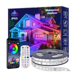 Tira de luces LED impermeables para exteriores de 60 pies_1