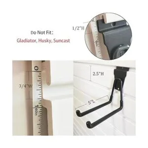 ATOOLA Garage Slatwall Accessories Ganchos y ganchos_4