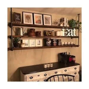 Niubid Paquete de 10 pezones de acero maleable negro de_4