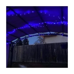 YEGUO Paquete de 4 luces solares azules de Halloween_6