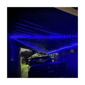 YEGUO Paquete de 4 luces solares azules de Halloween_7