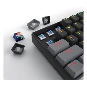 Owpkeenthy Teclado mecánico para juegos con cable 60 con_6