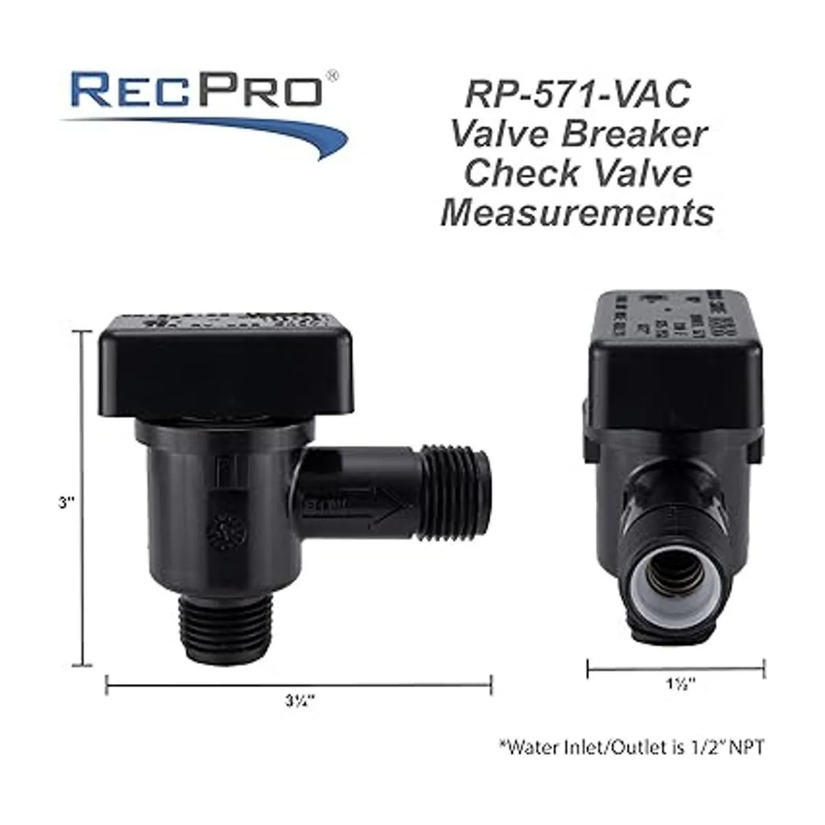 RecPro Válvula de retención de vacío RV Proteja el agua_4