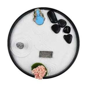 Artcome Jardín de arena zen japonés para escritorio con_3