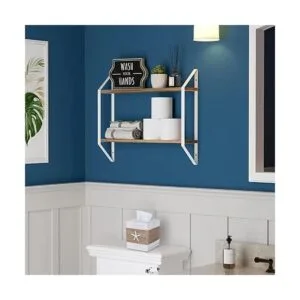 SOMTO Funda cuadrada de madera blanca rústica para playa_3