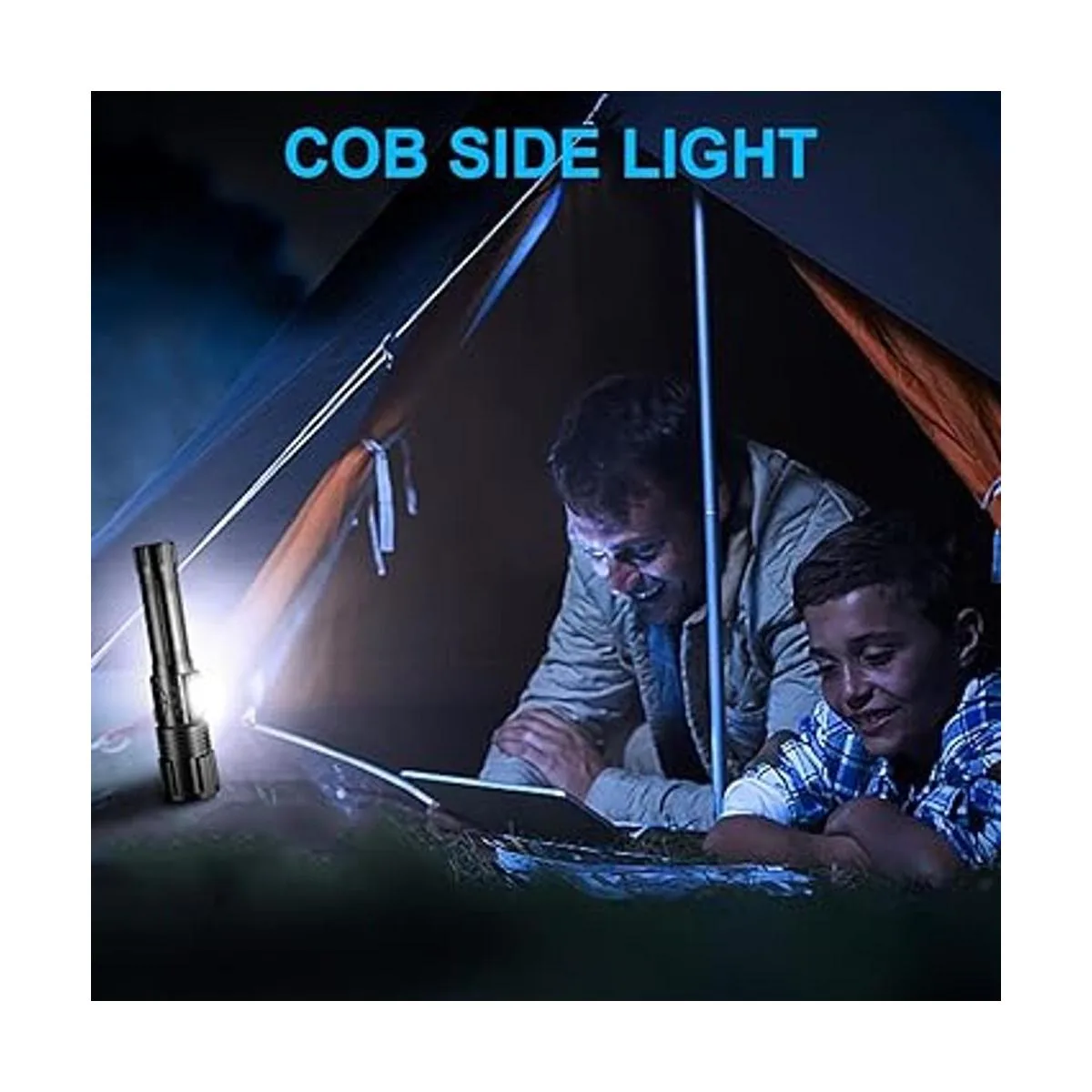 Faroles LED recargables de 8000 lúmenes altos linterna_6