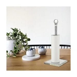 Soporte de papel plateado para toallas de papel de 13_4