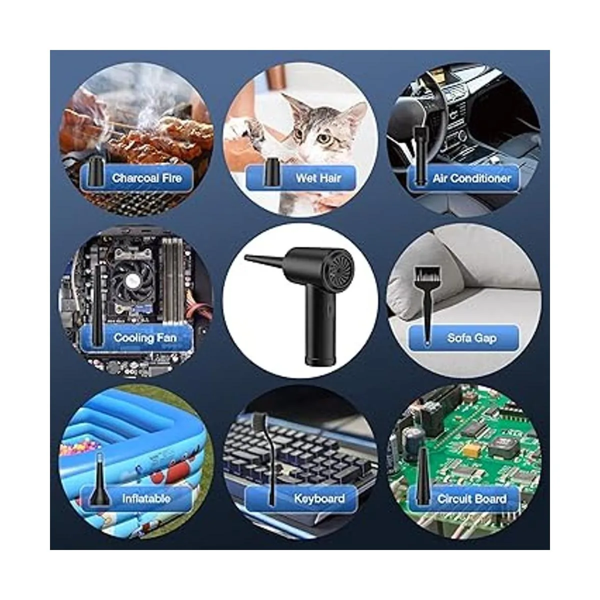 Plumero de aire comprimido 3 engranajes a 51000 rpm_4