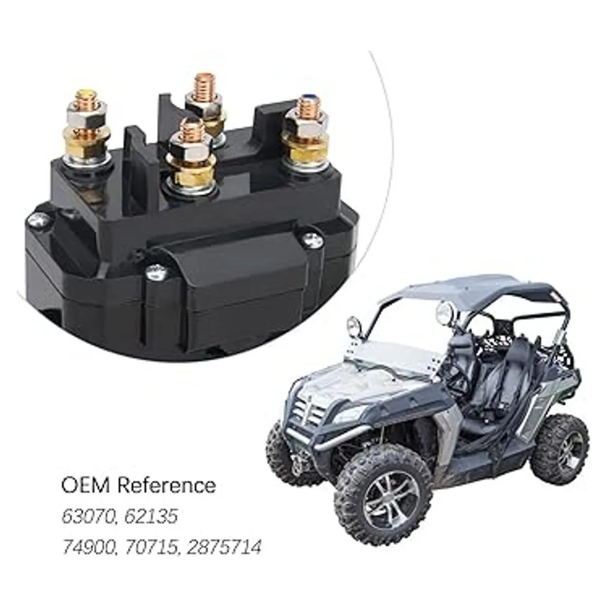 NOTETOUPT Solenoide de cabrestante de 12 V solenoide de_7