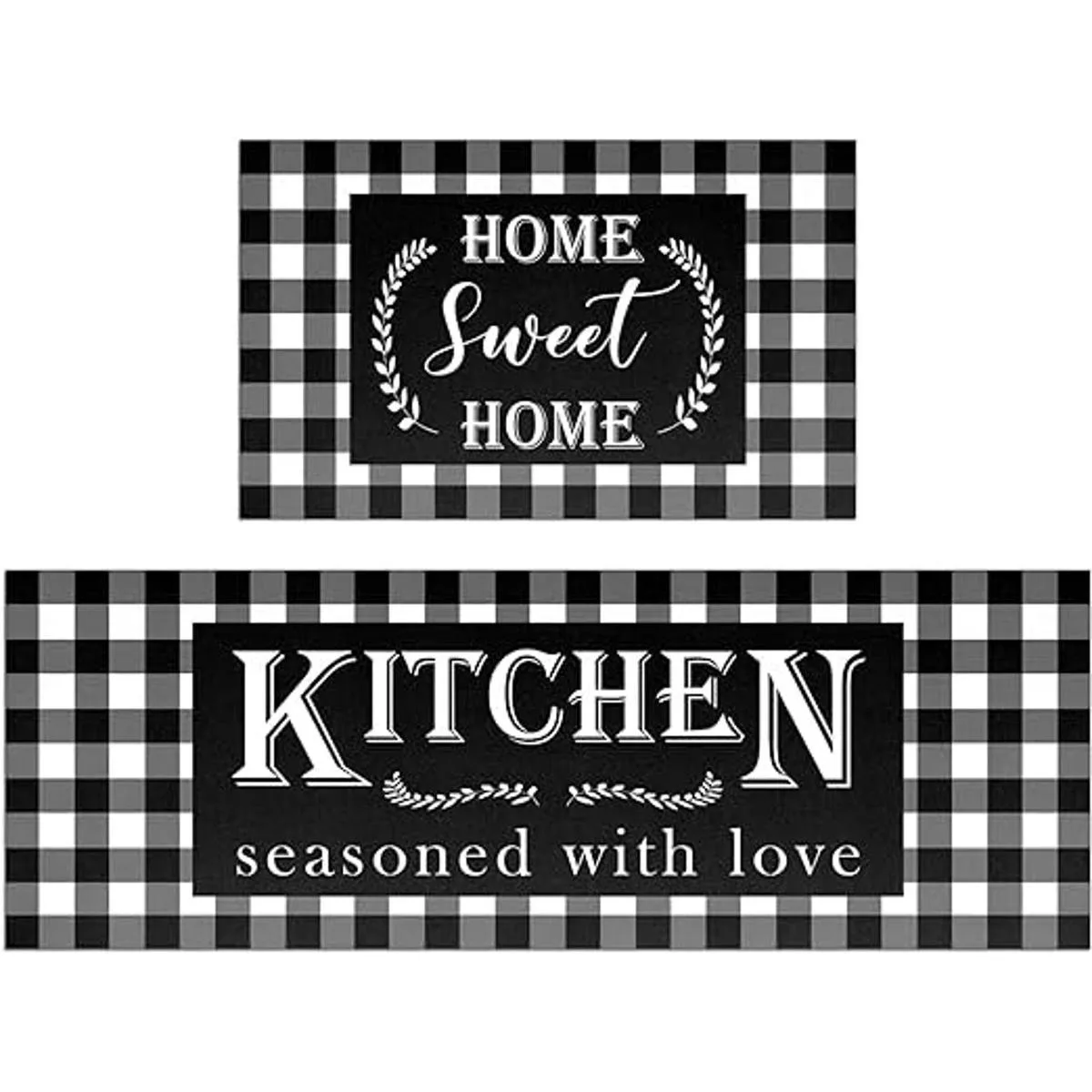 Buffalo Juego de 2 alfombras de cocina gruesas_1