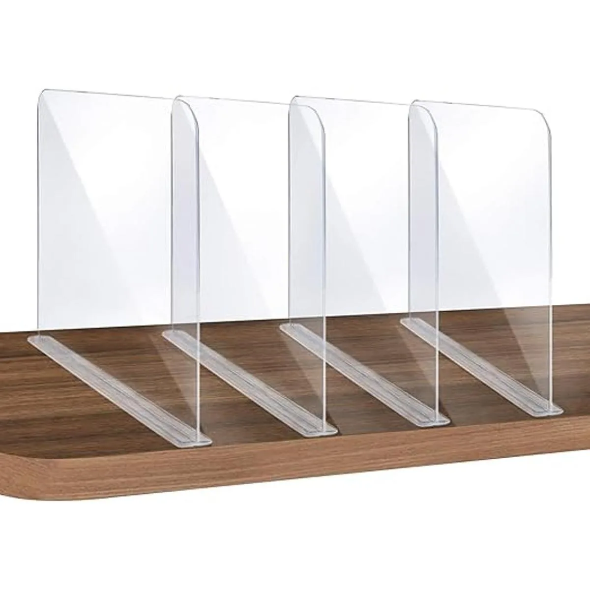 ROUFA 4 divisores de estantes de acrílico transparente_1