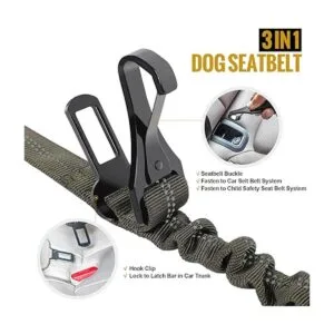 OneTigris Cinturón de seguridad para perro correa_2