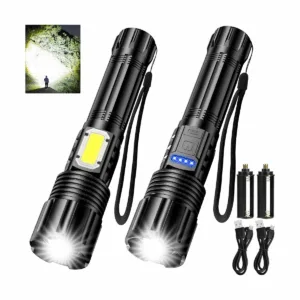 Faroles LED recargables de 8000 lúmenes altos linterna_1