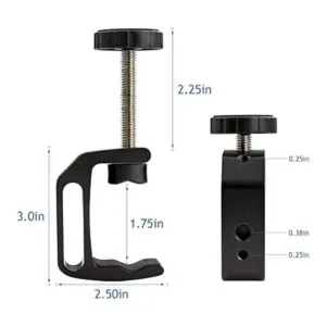 Abrazadera universal en C 4 piezas resistente agujero de_2