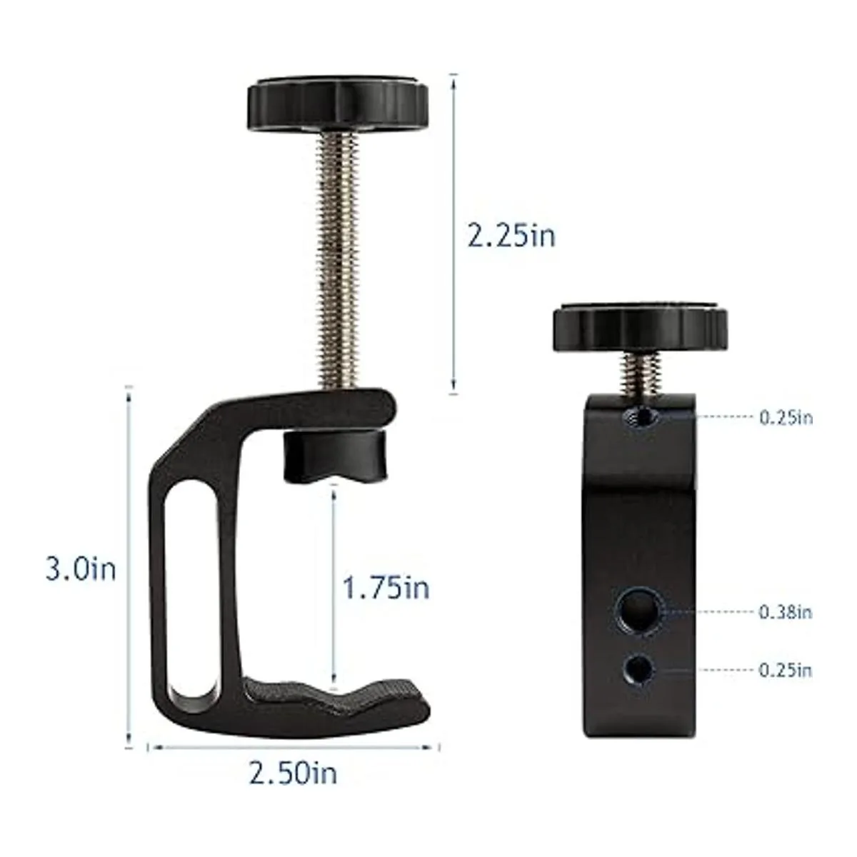 Abrazadera universal en C 4 piezas resistente agujero de_2