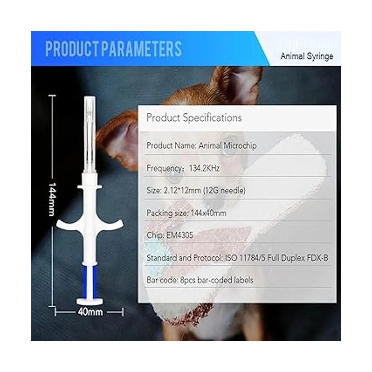 Microchip universal para mascotas etiquetas de_5
