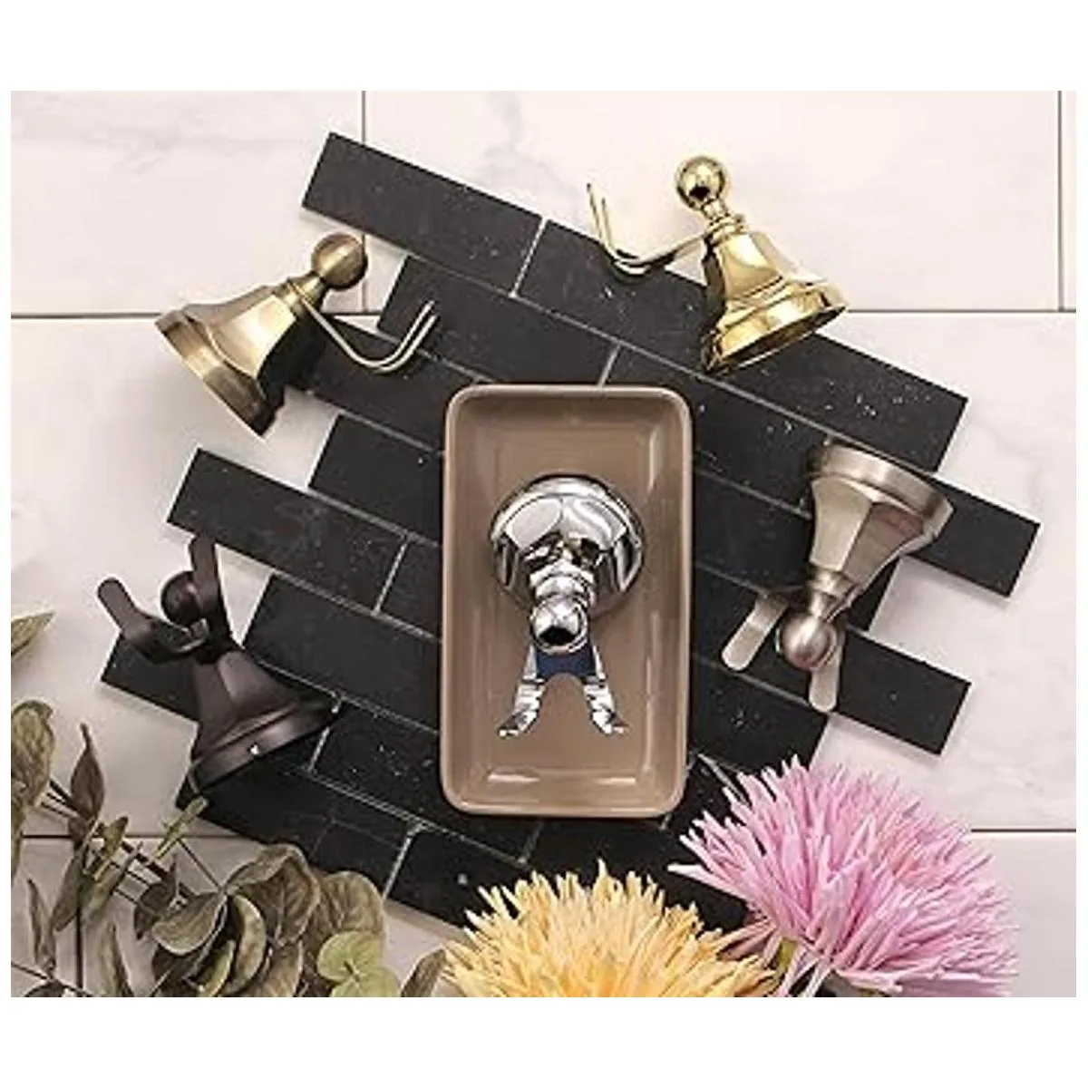 Kingston BA4817C Gancho metropolitano para bata cromo_2