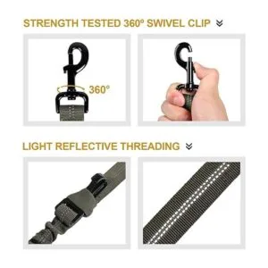 OneTigris Cinturón de seguridad para perro correa_3