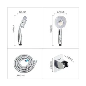 Cabezal de ducha RV con manguera e interruptor de_7