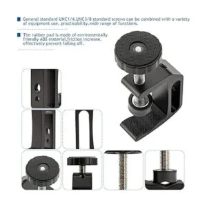 Abrazadera universal en C 4 piezas resistente agujero de_3