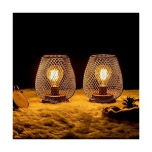 DECORKEY Juego de 2 lámparas de mesa LED que funcionan con_2