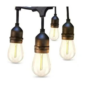 addlon Cadena de luces LED para exteriores de 24 pies con_1