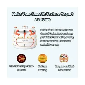 JoyMech Máquina compacta de yogur griego con control de_3