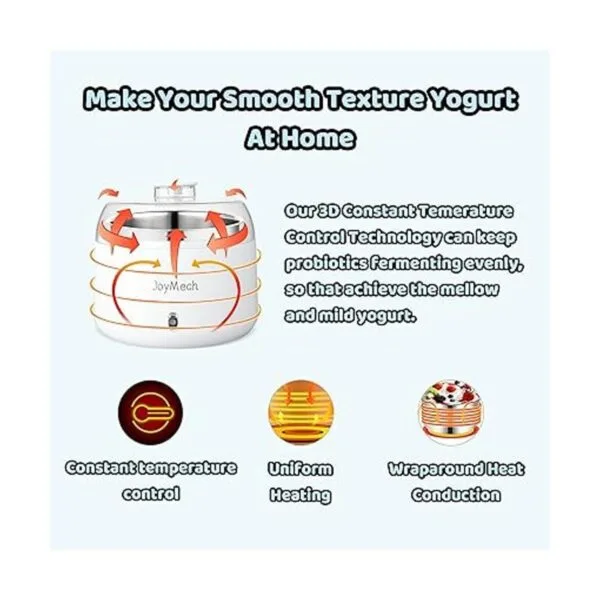 JoyMech Máquina compacta de yogur griego con control de_3