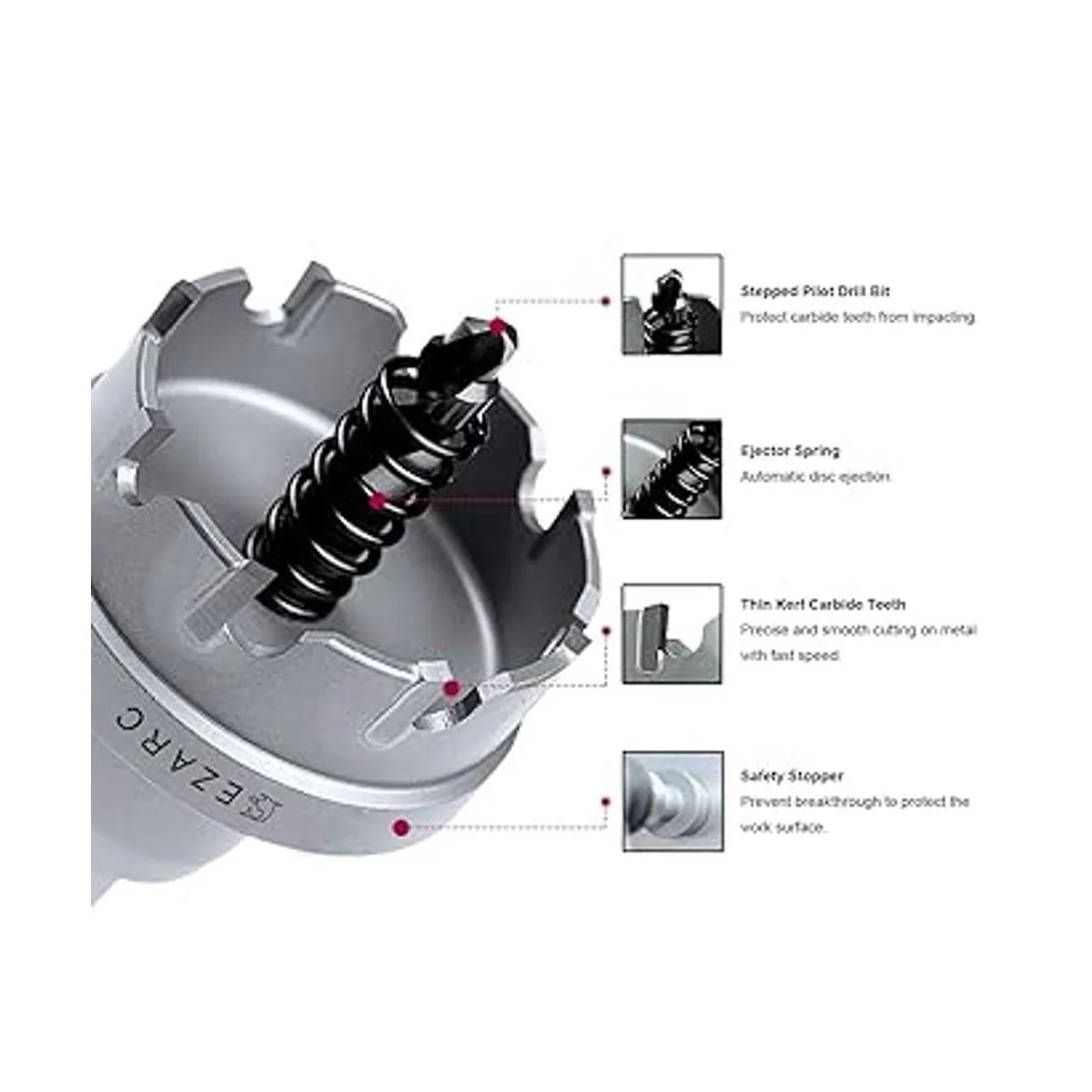 EZARC Sierra de corona de carburo para material duro_2