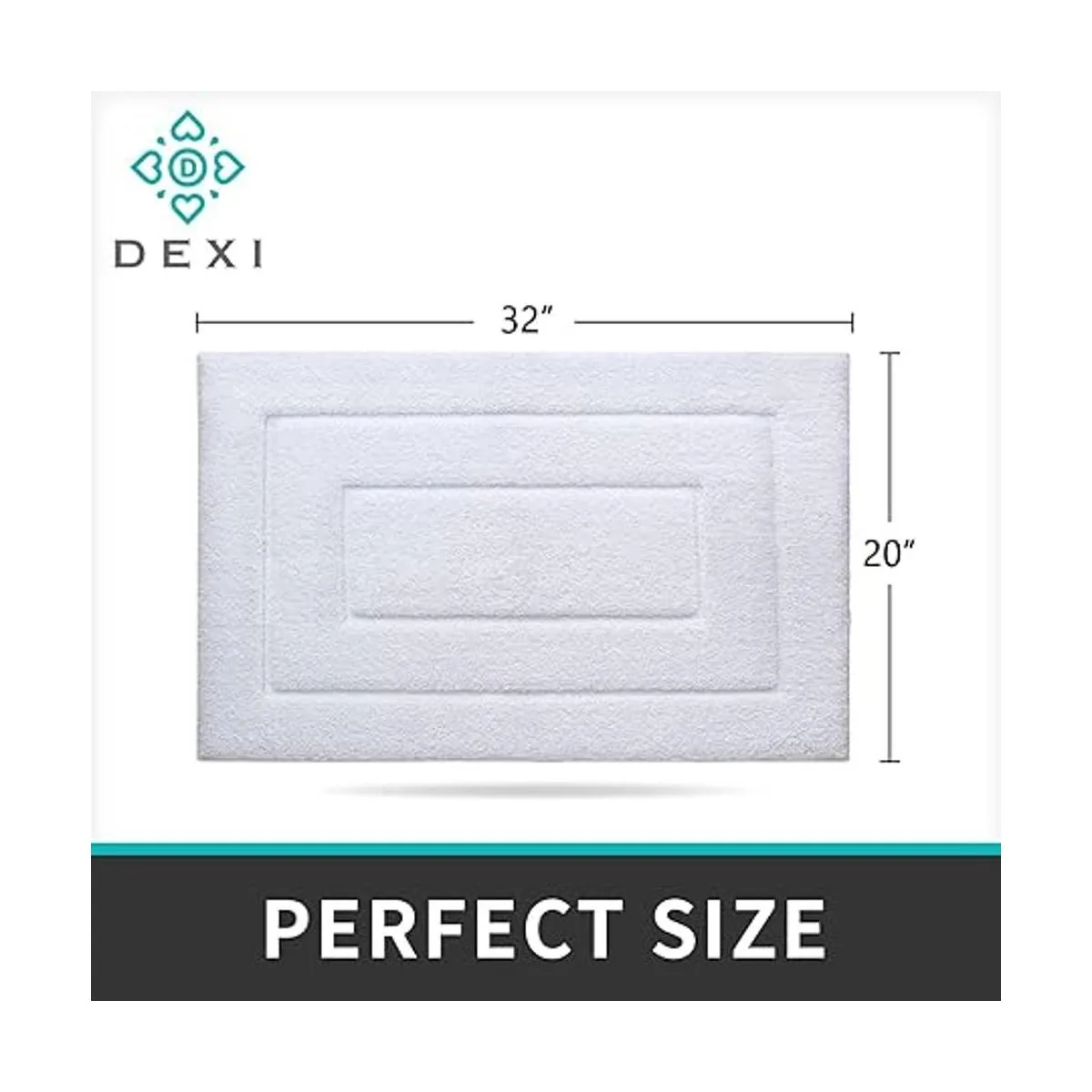 DEXI Alfombra de baño extra suave absorbente alfombra_6