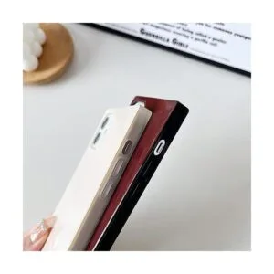 Cocomii Funda cuadrada para iPhone 13 color liso neutro_2