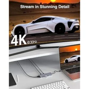 Hub USB C concentrador TOTU 9 en 1 de estación de_4